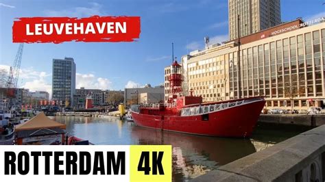 sunny rotterdam|ROTTERDAM, NETHERLANDS [4K] Leuvehaven & Witte de.